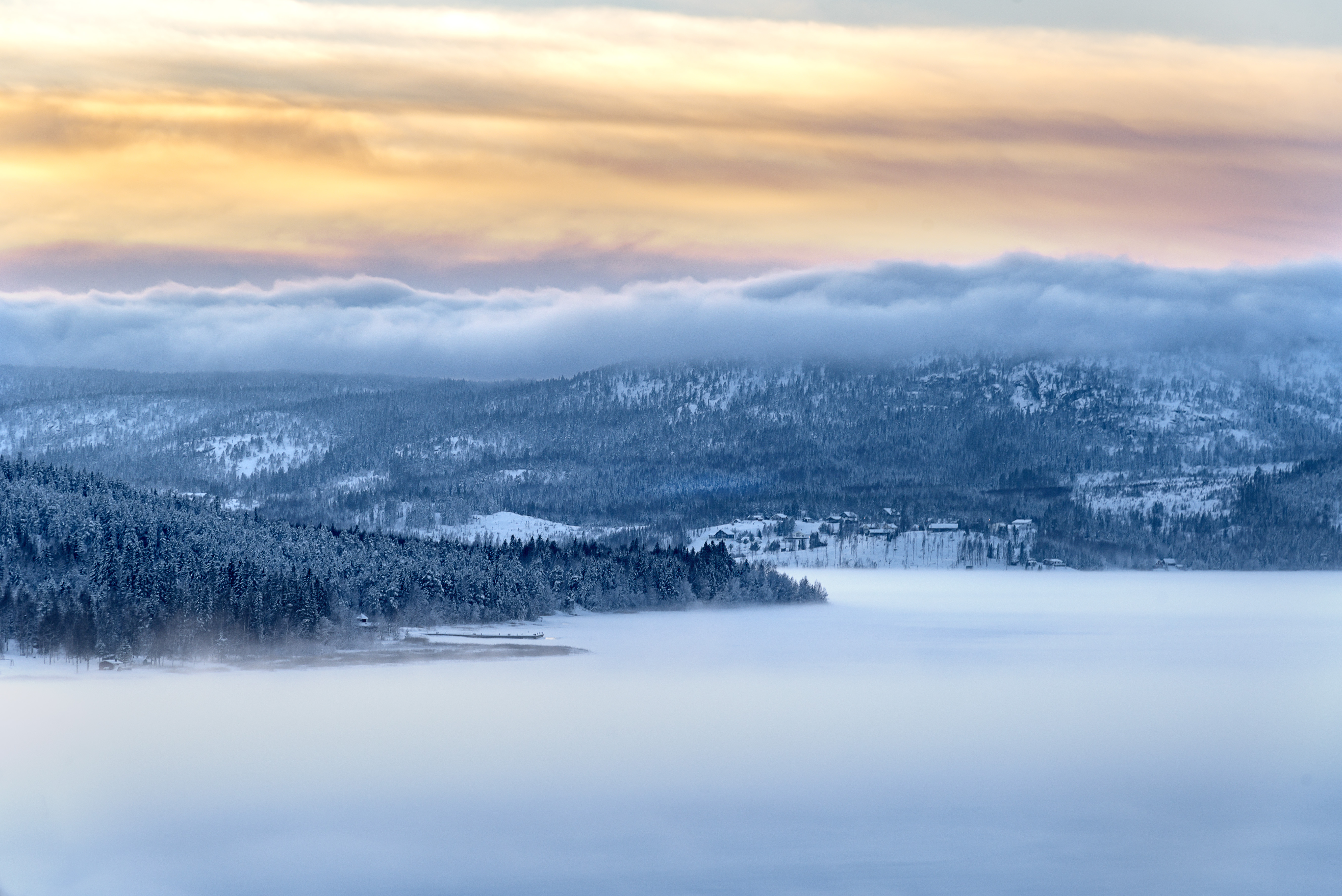 Winterlandschaft: Die Hohe Küste