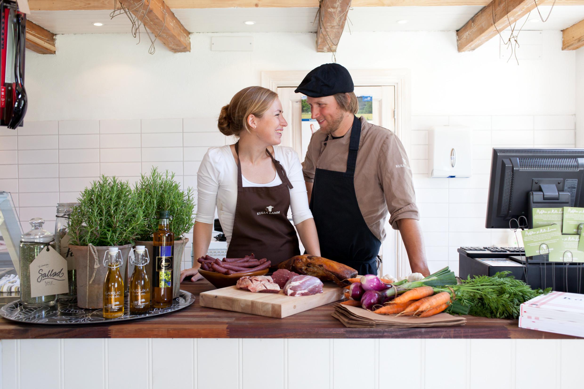 Schafsfarm mit Verkauf