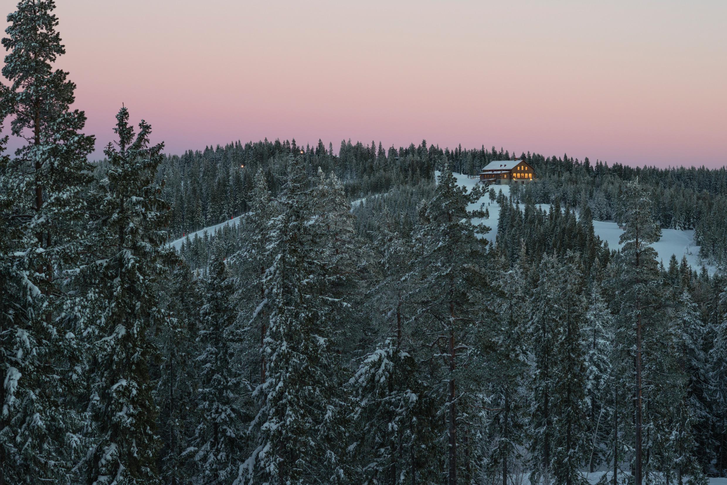 Winterlandschaft in Romme.
