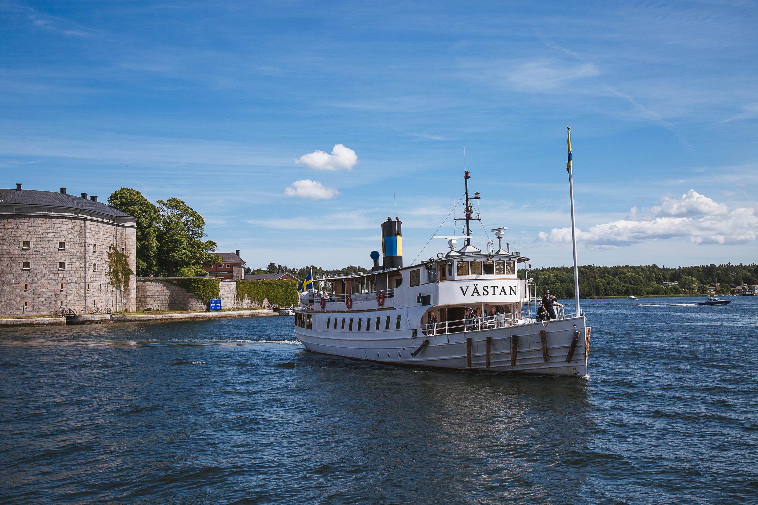 Vaxholm in den Schären von Stockholm