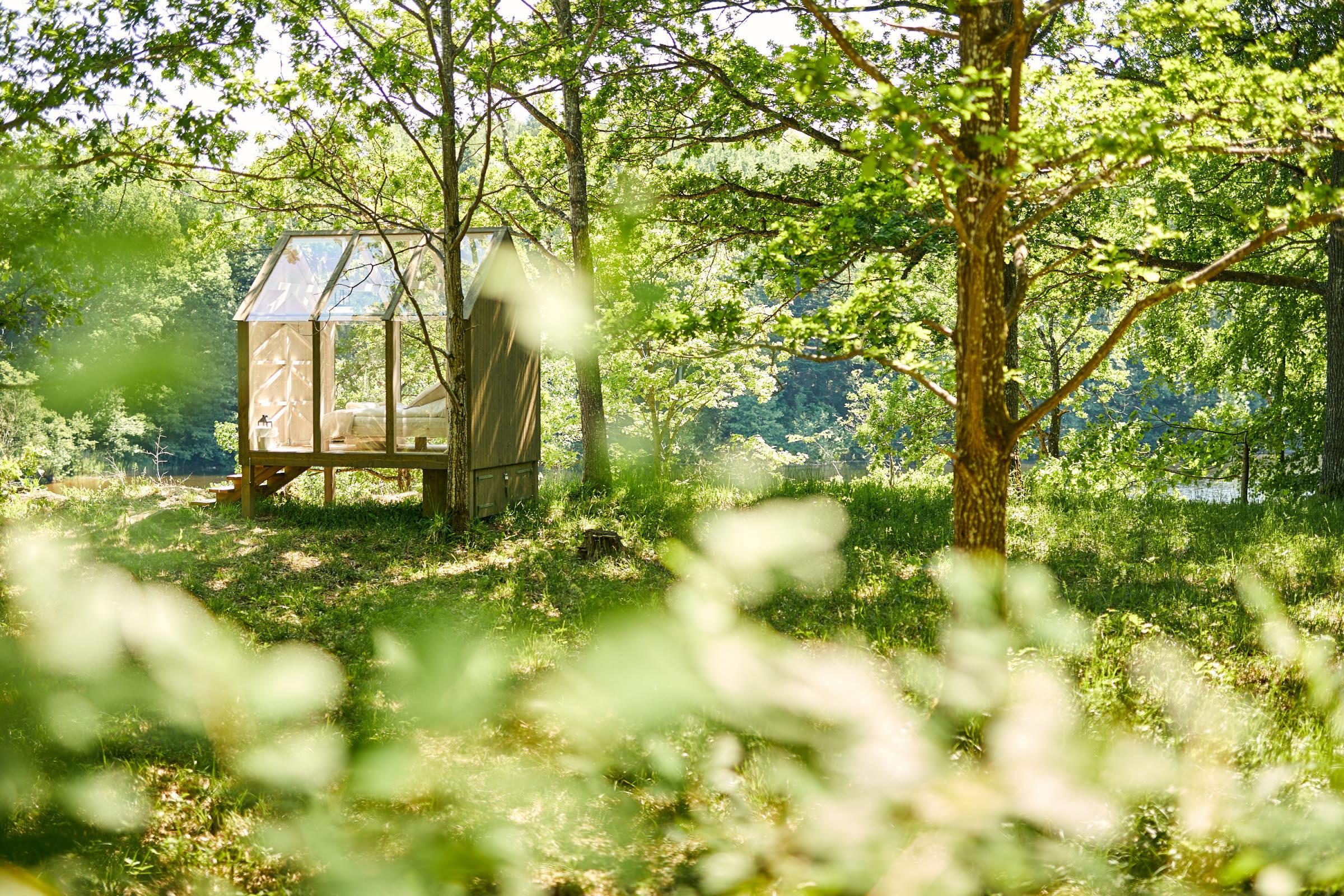 Gläsernes Ferienhaus auf dem Herrenhof Baldernäs