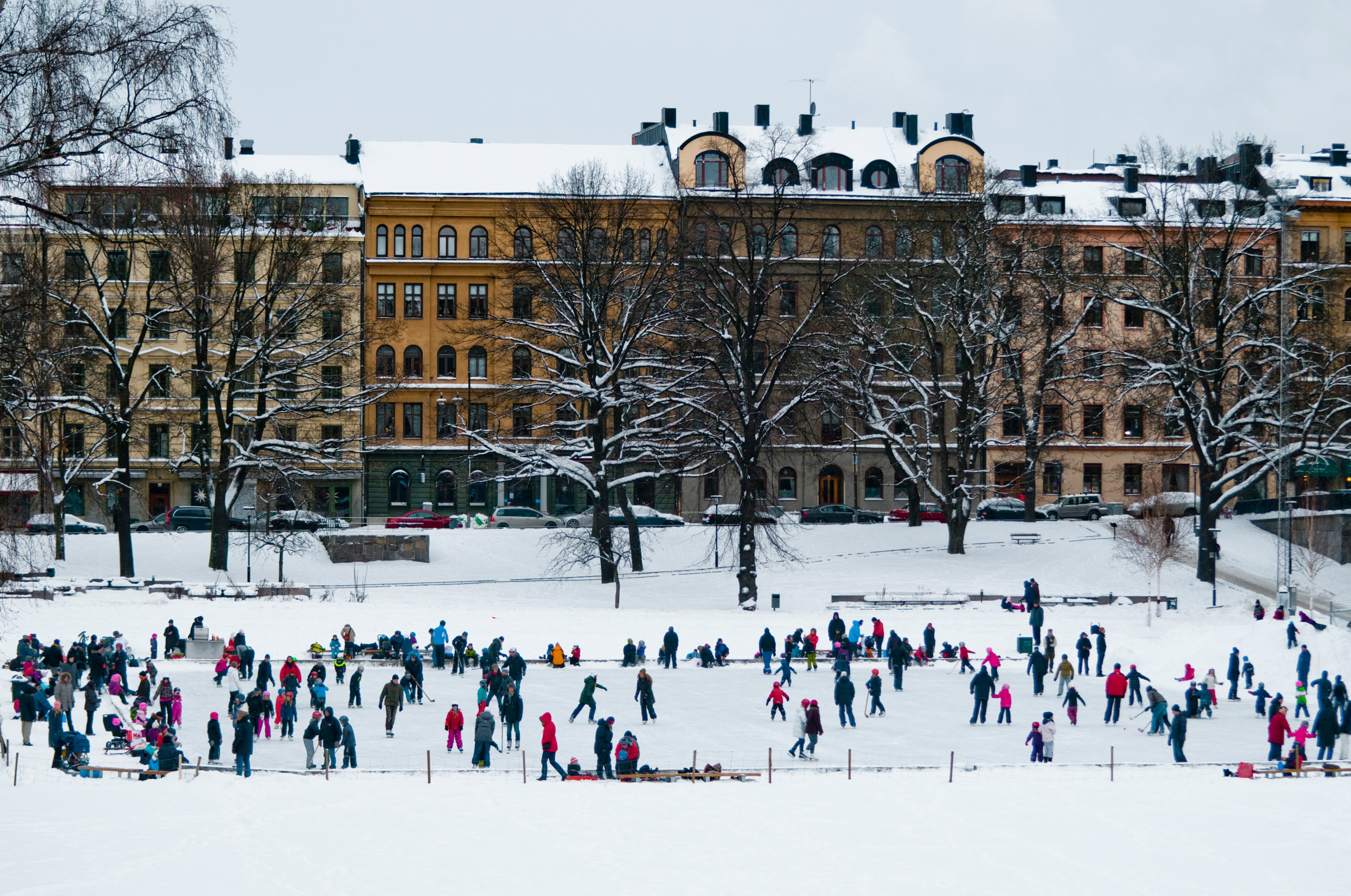 Ice skating in Stockholm