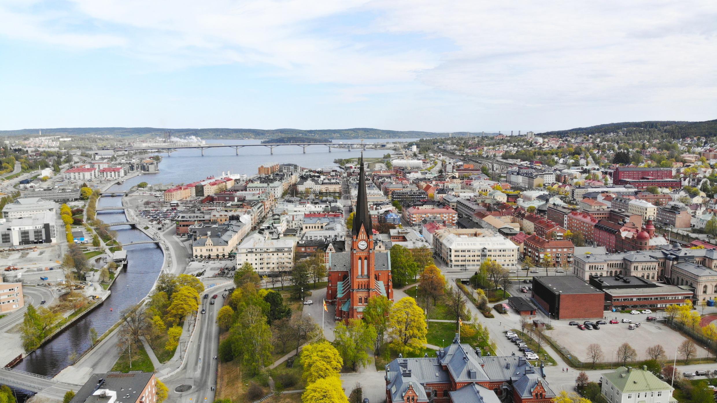 Vue sur la ville de Sundsvall