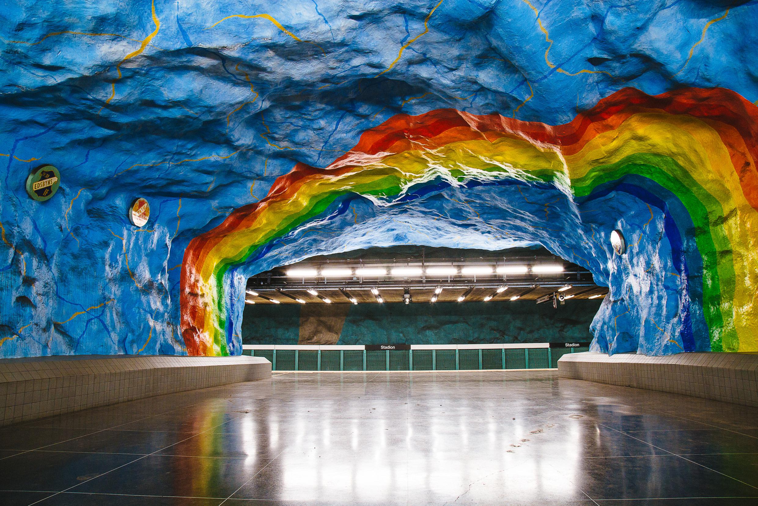 Subway art, Stockholm