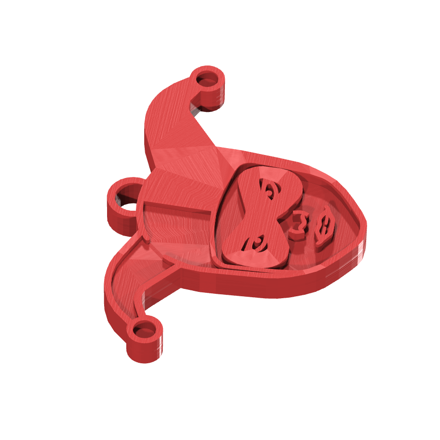 bild nr 7 på produkten: 3D-printad nyckelring med Harley Quinn-motiv i slagfast ABS-plast, perfekt för fans av Batgirl-serierna, finns i flera färger och passar i vanliga nyckelknipor