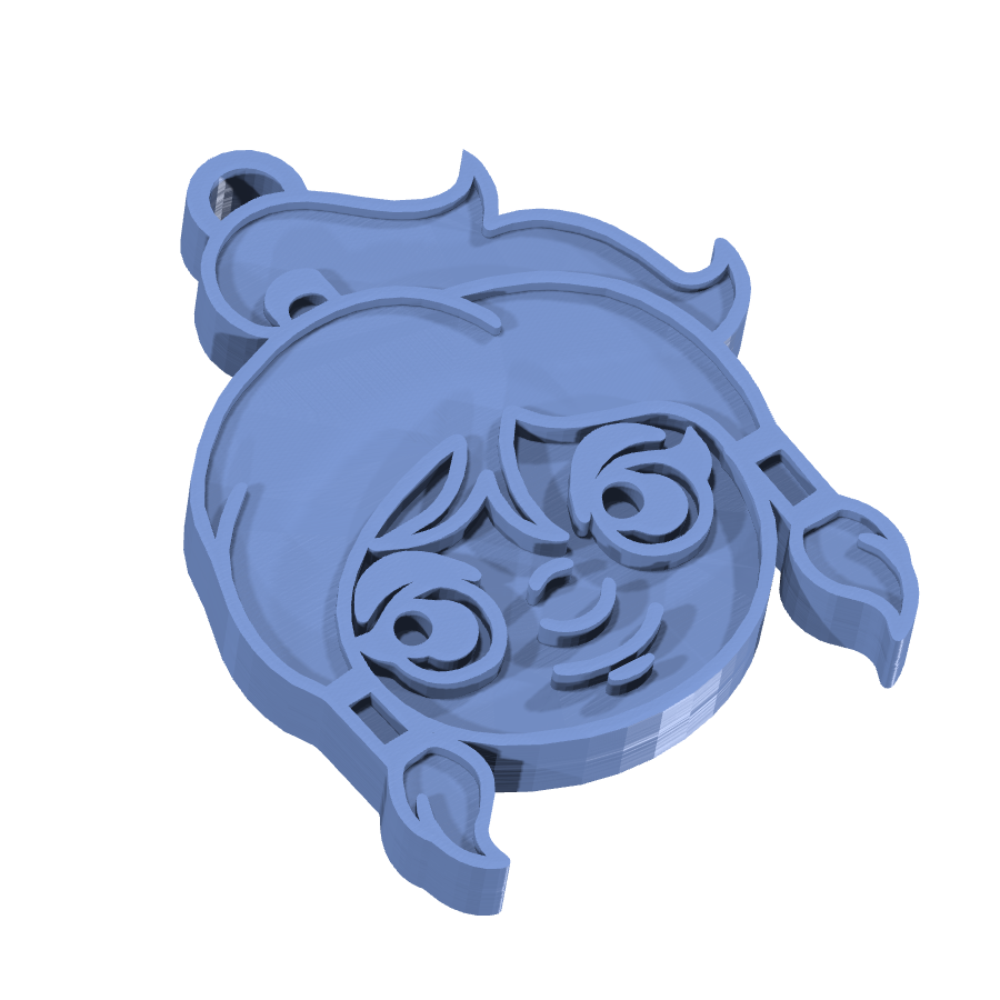 stor bild på produkten: Korra Nyckelring - Inspirerad Avatar-figur, Tålig ABS-Polymer, Perfekt för Fandom-samlingar och Vardagsbruk