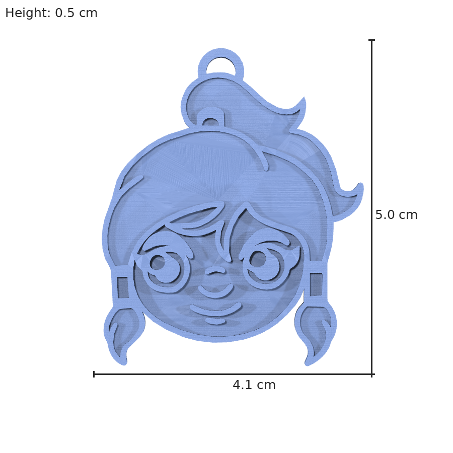 bild nr 8 på produkten: Korra Nyckelring - Inspirerad Avatar-figur, Tålig ABS-Polymer, Perfekt för Fandom-samlingar och Vardagsbruk