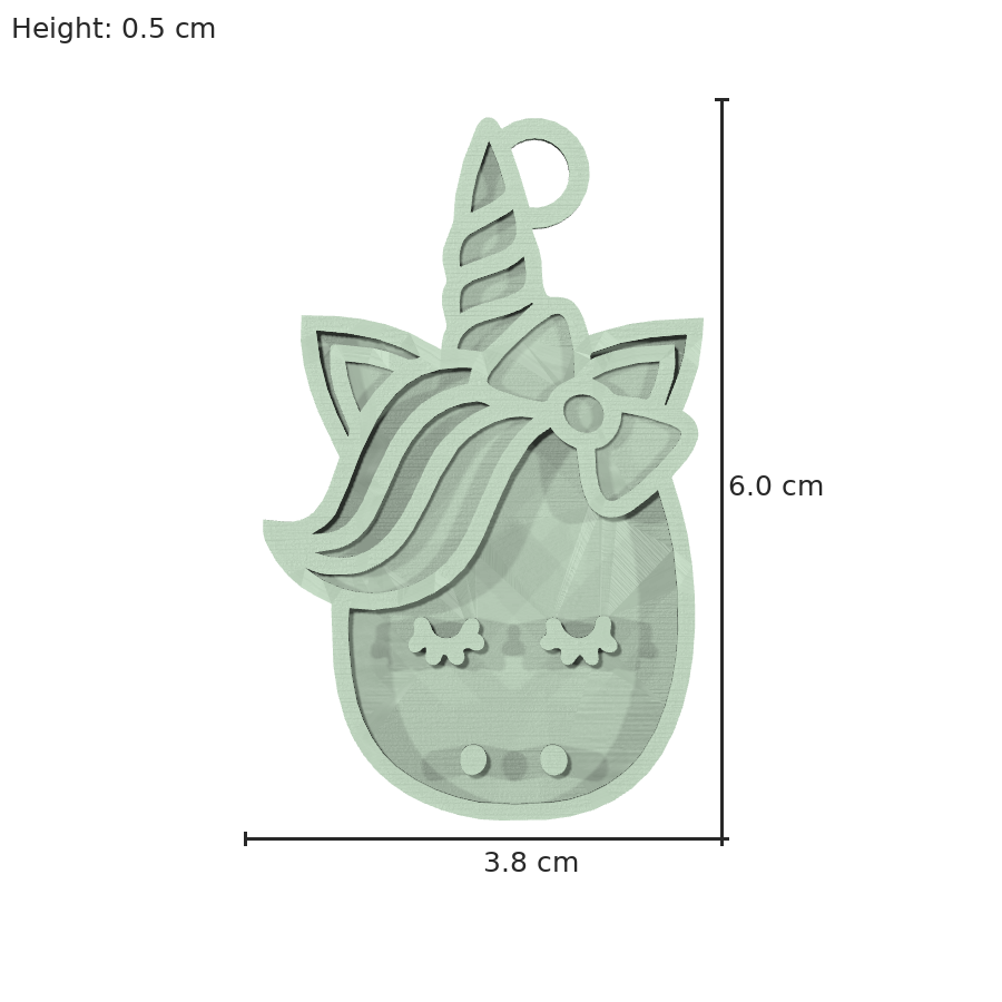 bild nr 8 på produkten: En Nyckelring i form av en fantastisk enhörning, inspirerad av den berömda rollen i filmen 'Labyrinth' - en magisk pärla som är perfekt att bära som en bevis på din kärlek till den klassiska fantasy-filmen.