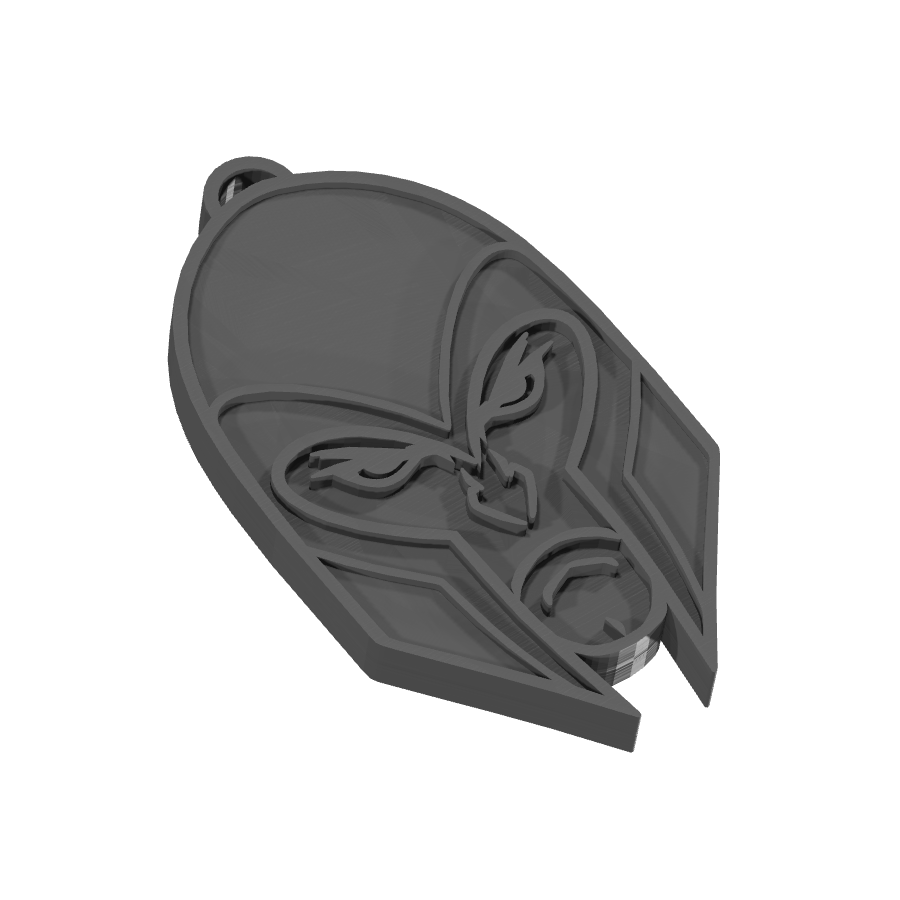Bild på 3D printad produkt med namn: Magneto - Den kraftfulla nyckelringen med Marvel-inspirerat utseende som kommer rädda världen, eller förstärka din egen! Efter förebilden i komiksboksserien X-Men, Magneto är en karaktär med en rymdälsklädd superhjälte dräkt. Denna funktionella