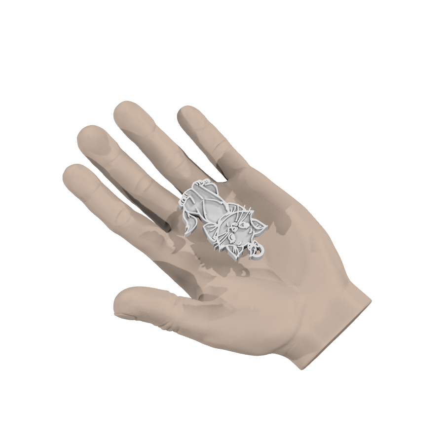 bild nr 4 på produkten: Nyckelring med Marie från Aristocats - en robust och slagtålig nyckelring i plast som passar perfekt i fickan och visar din kärlek till den älskade Disney-katten Marie, en av de tre charmiga systrarna i den klassiska animerade filmen Aristocats