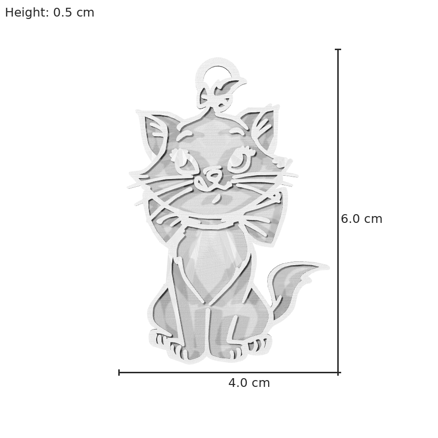 bild nr 8 på produkten: Nyckelring med Marie från Aristocats - en robust och slagtålig nyckelring i plast som passar perfekt i fickan och visar din kärlek till den älskade Disney-katten Marie, en av de tre charmiga systrarna i den klassiska animerade filmen Aristocats