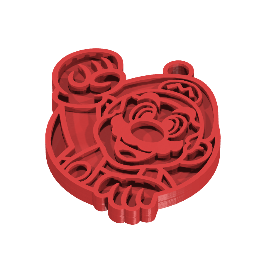 bild nr 1 på produkten: Nyckelring inspirerad från Mario, en ikonisk figur från det klassiska Nintendo-spelet Super Mario Bros., tillverkad i slagtålig plast för att hålla längre och passa perfekt i fickan, perfekt för fans av klassiska spel och nostalgiska kollektioner