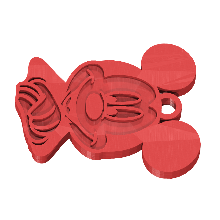 bild nr 3 på produkten: En charmig nyckelring i form av Mickey Mouse, inspirerad från den ikoniska Disney-karaktären som har glatt barn och vuxna sedan 1920-talet, perfekt för alla som älskar klassiska tecknade serier och Disney-klassiker