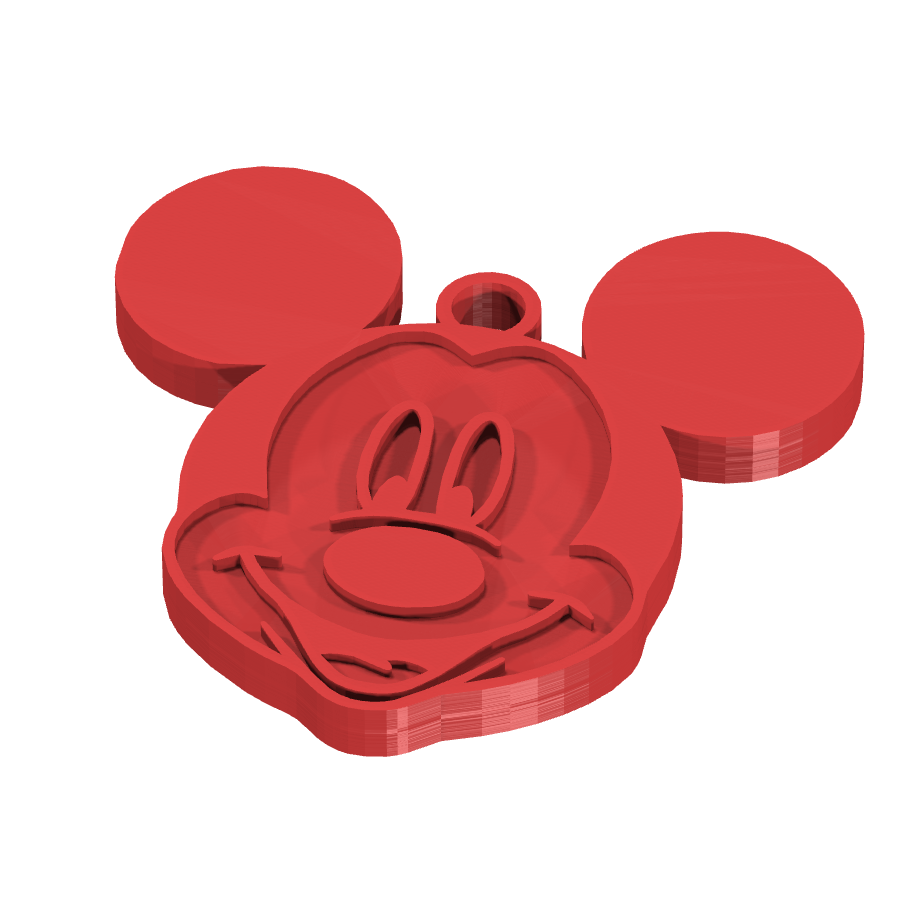 bild nr 1 på produkten: En charmig nyckelring med Mickey Mouse som motiv, inspirerad från den klassiska Disney-figuren, perfekt för fans av den ikoniska musen som förknippar barn och vuxna med nostalgia och magi, användbar som en personlig pryl för att ge din nyckelknippa en