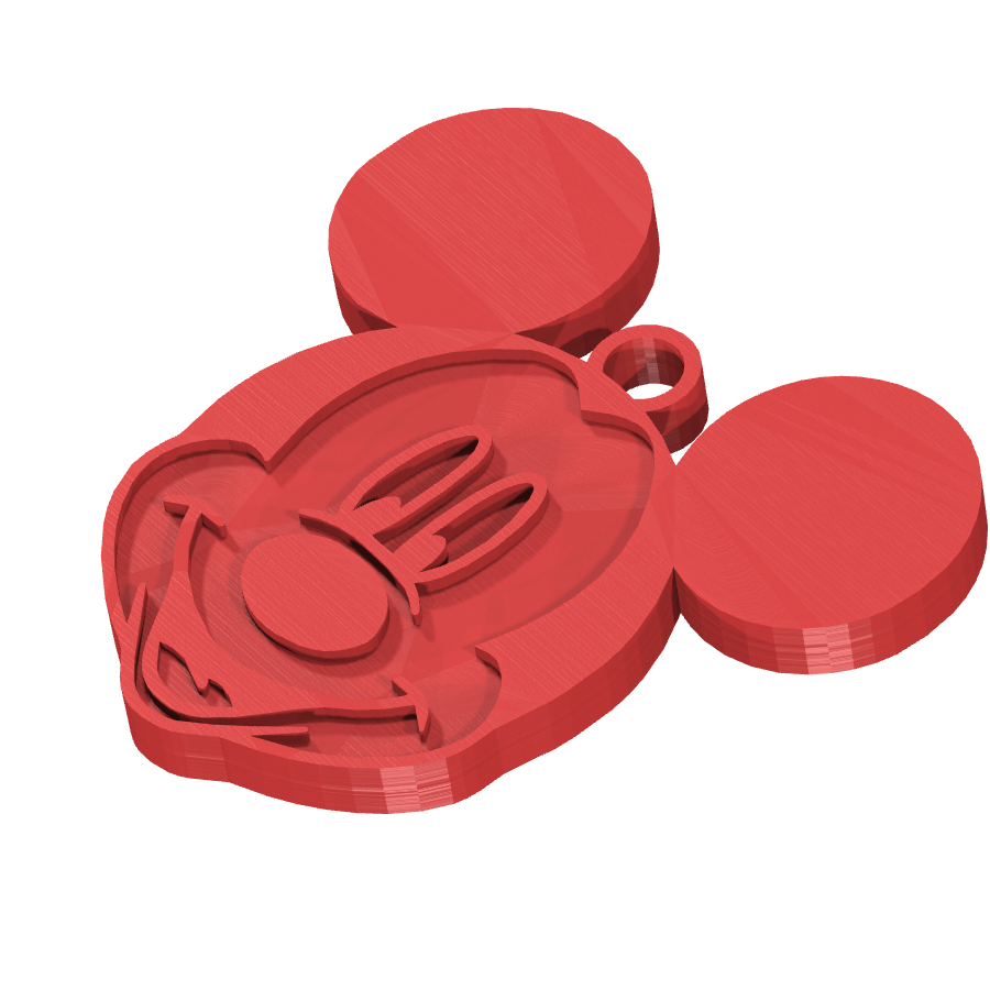 bild nr 2 på produkten: En charmig nyckelring med Mickey Mouse som motiv, inspirerad från den klassiska Disney-figuren, perfekt för fans av den ikoniska musen som förknippar barn och vuxna med nostalgia och magi, användbar som en personlig pryl för att ge din nyckelknippa en