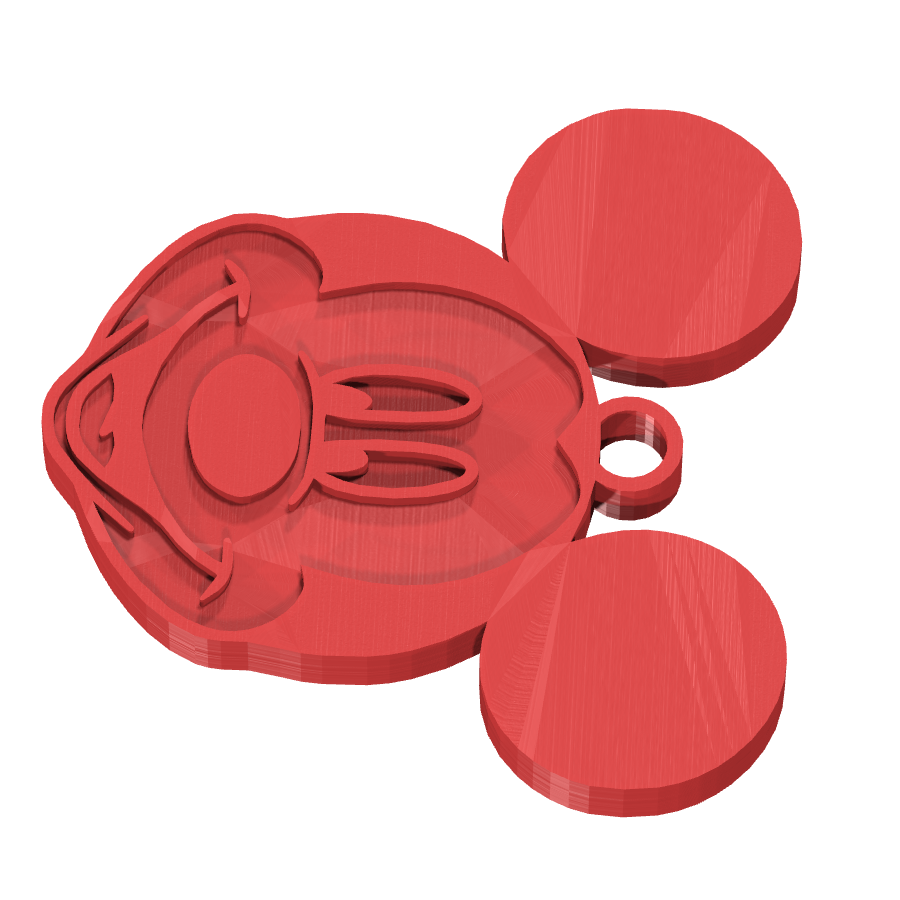 bild nr 3 på produkten: En charmig nyckelring med Mickey Mouse som motiv, inspirerad från den klassiska Disney-figuren, perfekt för fans av den ikoniska musen som förknippar barn och vuxna med nostalgia och magi, användbar som en personlig pryl för att ge din nyckelknippa en