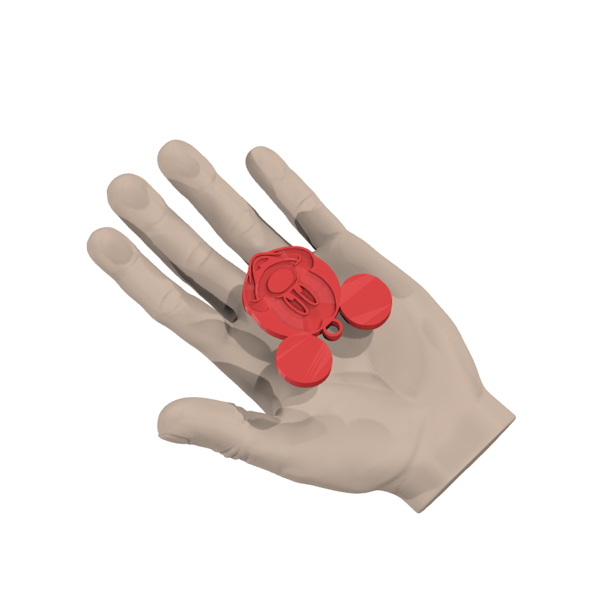 bild nr 4 på produkten: En charmig nyckelring med Mickey Mouse som motiv, inspirerad från den klassiska Disney-figuren, perfekt för fans av den ikoniska musen som förknippar barn och vuxna med nostalgia och magi, användbar som en personlig pryl för att ge din nyckelknippa en