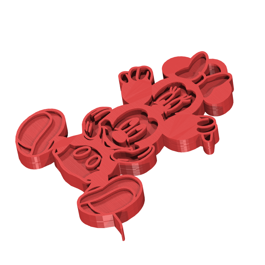 bild nr 2 på produkten: En charmig nyckelring inspirerad från Disney-världen, föreställande den ikoniska duon Mickey och Minnie Mouse, perfekt för fans av den klassiska tecknade serien och alla som älskar att samla på Disney-relaterade objekt och accessoarer