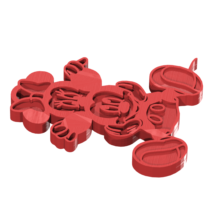 bild nr 7 på produkten: En charmig nyckelring inspirerad från Disney-världen, föreställande den ikoniska duon Mickey och Minnie Mouse, perfekt för fans av den klassiska tecknade serien och alla som älskar att samla på Disney-relaterade objekt och accessoarer