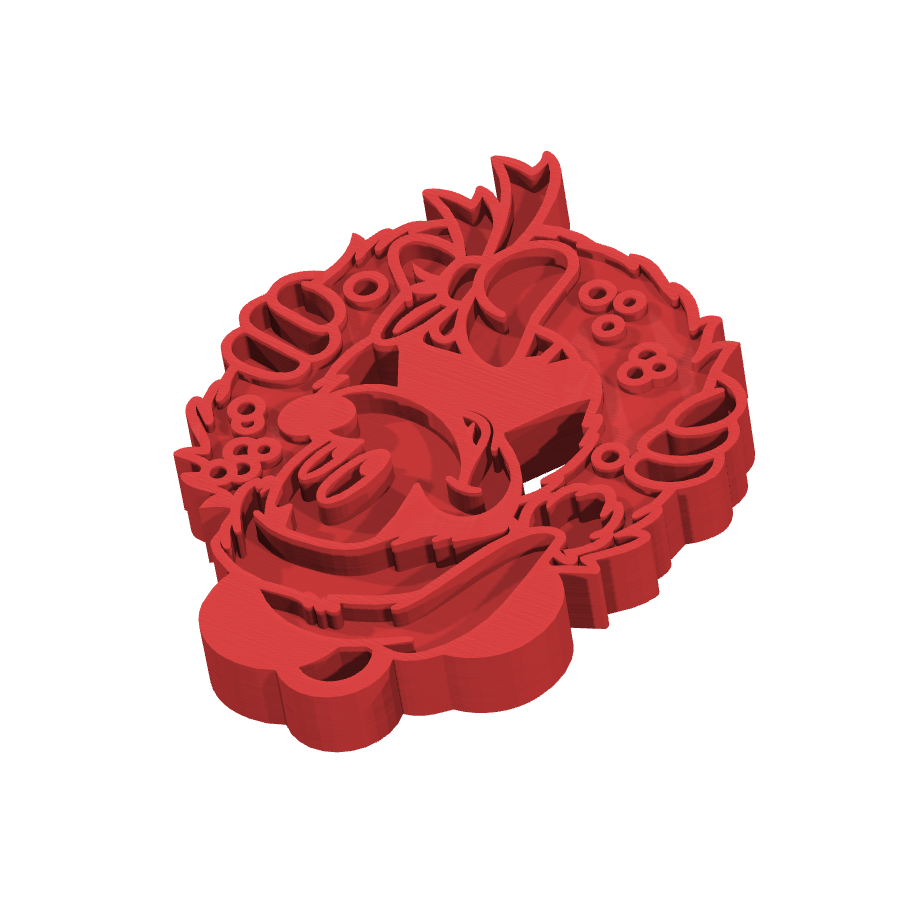 bild nr 6 på produkten: Nyckelring med Mickey Mouse-julansikte, inspirerad från Disneys ikoniska serie och film, perfekt för fans av den klassiska tecknade serien och sommaräventyren, gjord för att ge en personlig touch till dina nycklar eller som en charmig dekoration