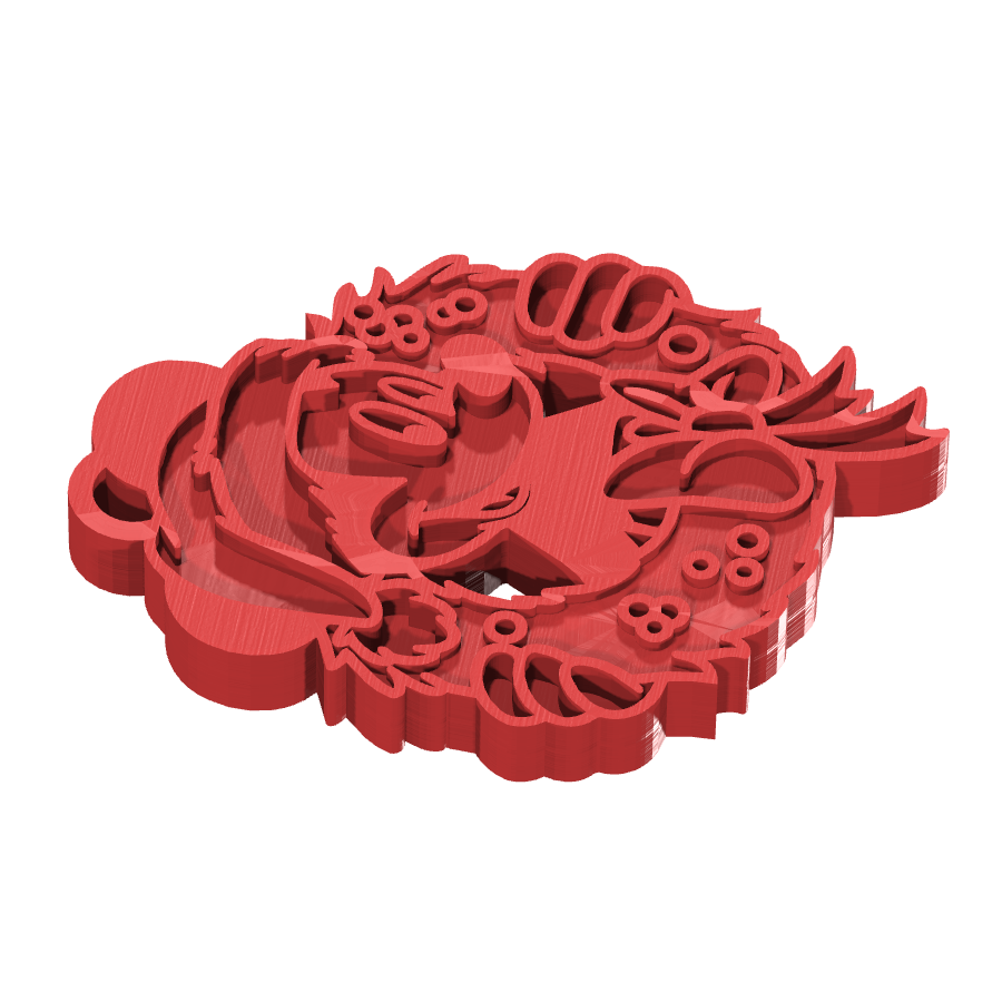 bild nr 7 på produkten: Nyckelring med Mickey Mouse-julansikte, inspirerad från Disneys ikoniska serie och film, perfekt för fans av den klassiska tecknade serien och sommaräventyren, gjord för att ge en personlig touch till dina nycklar eller som en charmig dekoration