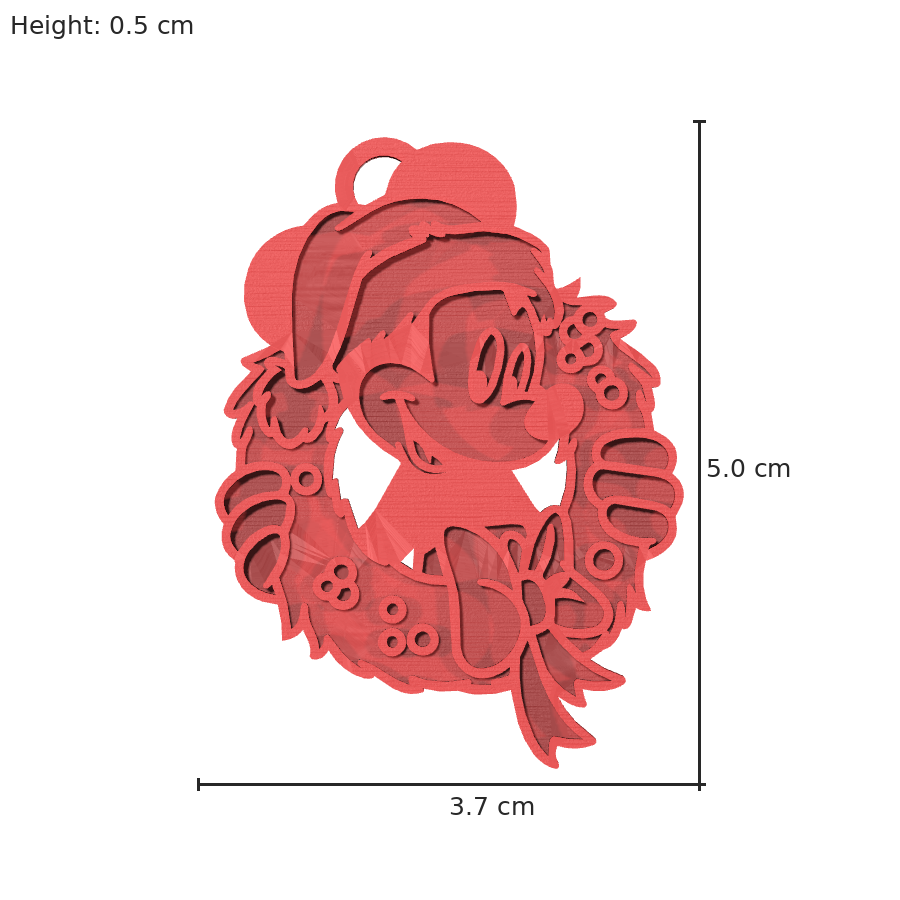 bild nr 8 på produkten: Nyckelring med Mickey Mouse-julansikte, inspirerad från Disneys ikoniska serie och film, perfekt för fans av den klassiska tecknade serien och sommaräventyren, gjord för att ge en personlig touch till dina nycklar eller som en charmig dekoration