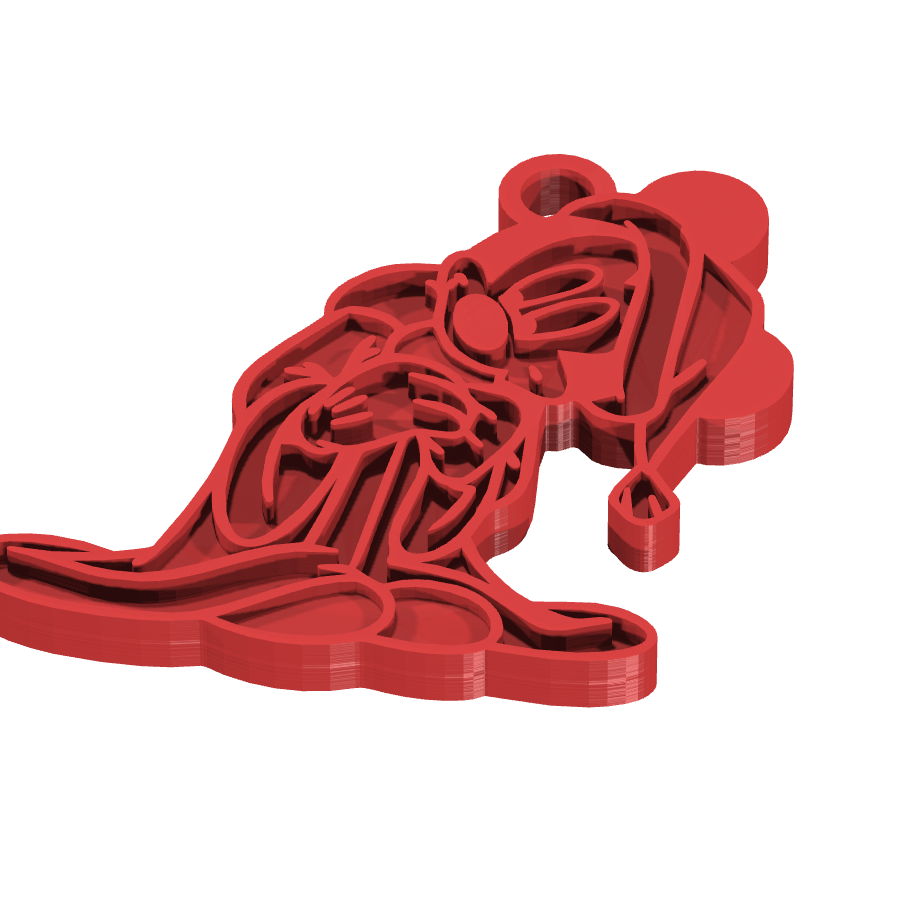 bild nr 1 på produkten: En charmig nyckelring i form av Mickey Mouse, inspirerad från den klassiska Disney-figuren, perfekt för alla som älskar Disney och julen, med en fin detaljering som för tankarna till barndomens magi och känslan av snö och julklappar