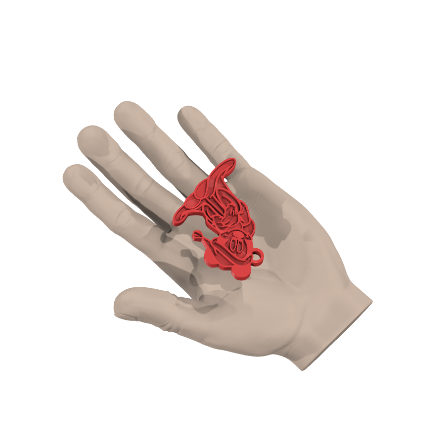 bild nr 4 på produkten: En charmig nyckelring i form av Mickey Mouse, inspirerad från den klassiska Disney-figuren, perfekt för alla som älskar Disney och julen, med en fin detaljering som för tankarna till barndomens magi och känslan av snö och julklappar