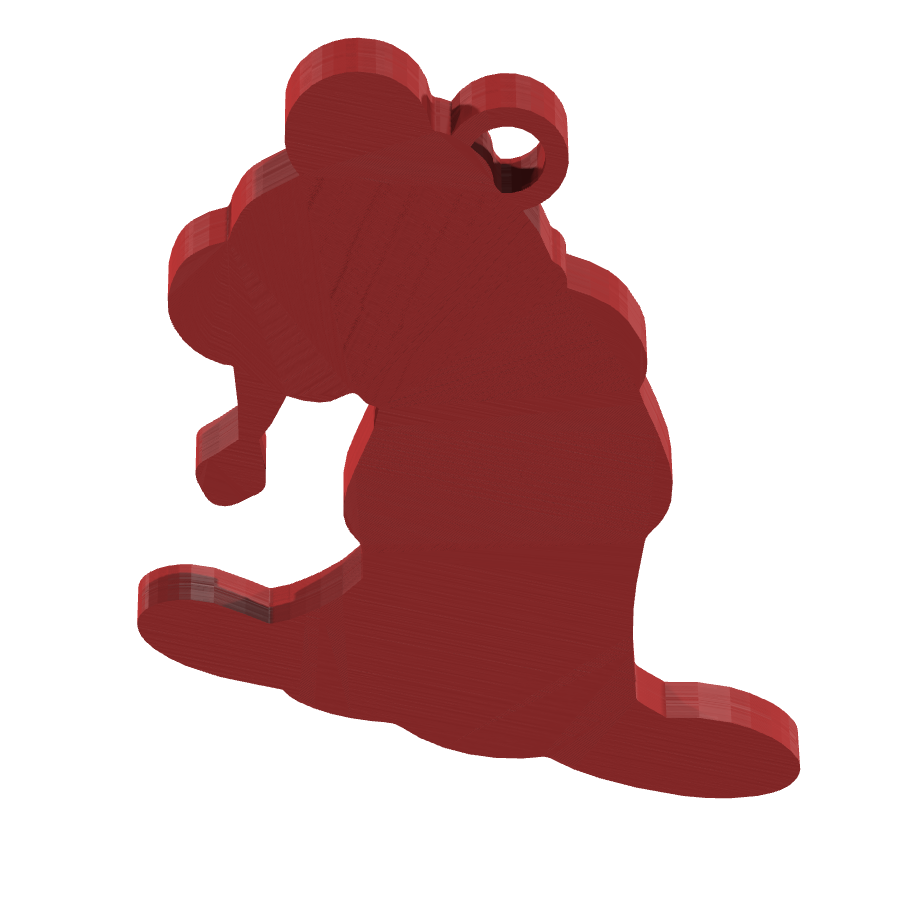 bild nr 5 på produkten: En charmig nyckelring i form av Mickey Mouse, inspirerad från den klassiska Disney-figuren, perfekt för alla som älskar Disney och julen, med en fin detaljering som för tankarna till barndomens magi och känslan av snö och julklappar