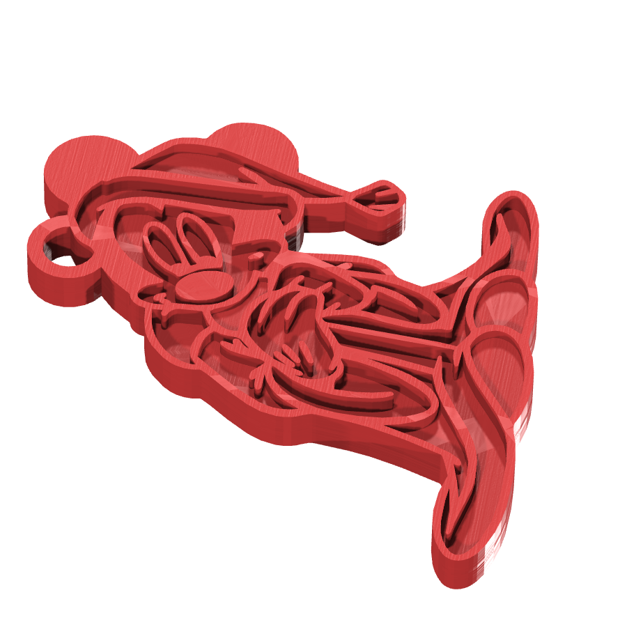 bild nr 7 på produkten: En charmig nyckelring i form av Mickey Mouse, inspirerad från den klassiska Disney-figuren, perfekt för alla som älskar Disney och julen, med en fin detaljering som för tankarna till barndomens magi och känslan av snö och julklappar