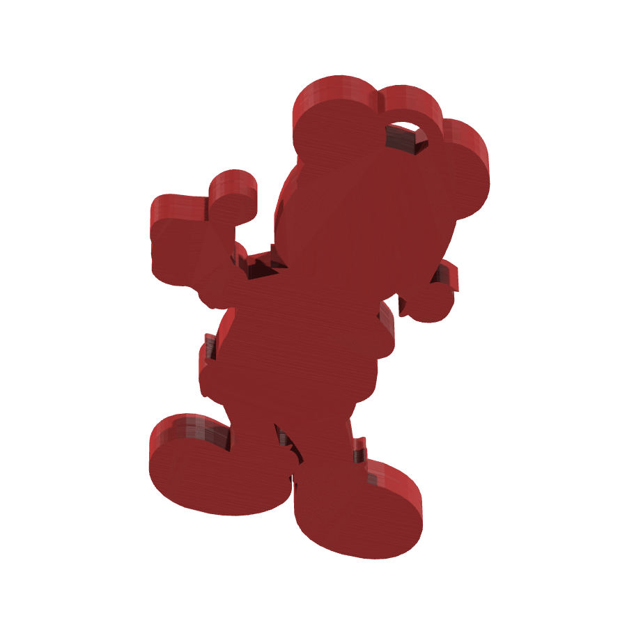 bild nr 5 på produkten: Nyckelring med Mickey Mouse i julig anda, inspirerad från Disneys klassiska tecknade filmer, perfekt för alla som älskar julen och den ikoniska musen, att använda som en personlig och charmig nyckelring eller som en rolig julklapp till vänner och familj