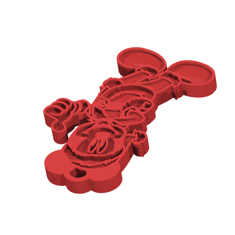 bild nr 6 på produkten: Nyckelring med Mickey Mouse i julig anda, inspirerad från Disneys klassiska tecknade filmer, perfekt för alla som älskar julen och den ikoniska musen, att använda som en personlig och charmig nyckelring eller som en rolig julklapp till vänner och familj