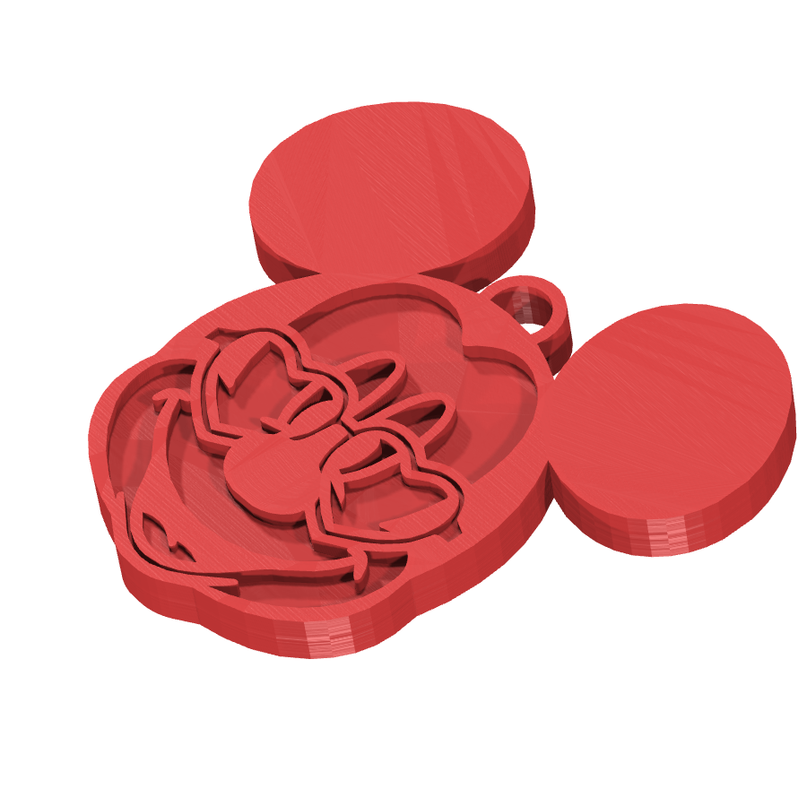 bild nr 2 på produkten: Nyckelring med Mickey Mouse-motiv, inspirerad från Disneys klassiska tecknatserier, perfekt för fans av den ikoniska musen som vill ha en personlig och charmig nyckelring som symboliserar barnslig fascination och glädje