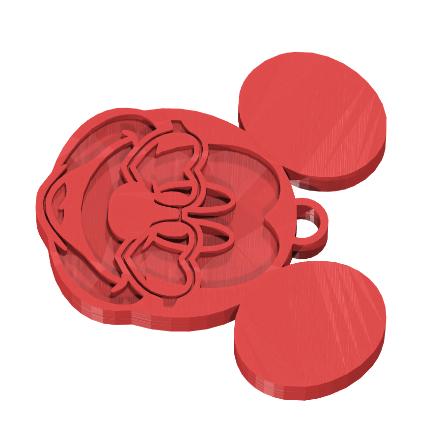 bild nr 3 på produkten: Nyckelring med Mickey Mouse-motiv, inspirerad från Disneys klassiska tecknatserier, perfekt för fans av den ikoniska musen som vill ha en personlig och charmig nyckelring som symboliserar barnslig fascination och glädje