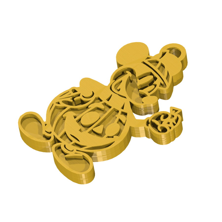 bild nr 2 på produkten: Mickey Mouse Nyckelring i Härlig Halloween-stil, inspirerad från Disneys klassiska tecknade serie om den ikoniska musen i en spöklikt skräckinjagande atmosfär, perfekt för fans av Mickey och Halloween-älskare över hela världen