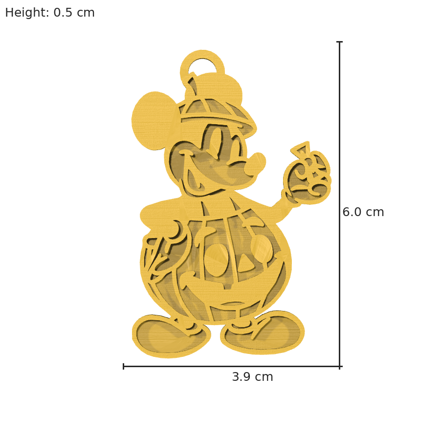 bild nr 8 på produkten: Mickey Mouse Nyckelring i Härlig Halloween-stil, inspirerad från Disneys klassiska tecknade serie om den ikoniska musen i en spöklikt skräckinjagande atmosfär, perfekt för fans av Mickey och Halloween-älskare över hela världen
