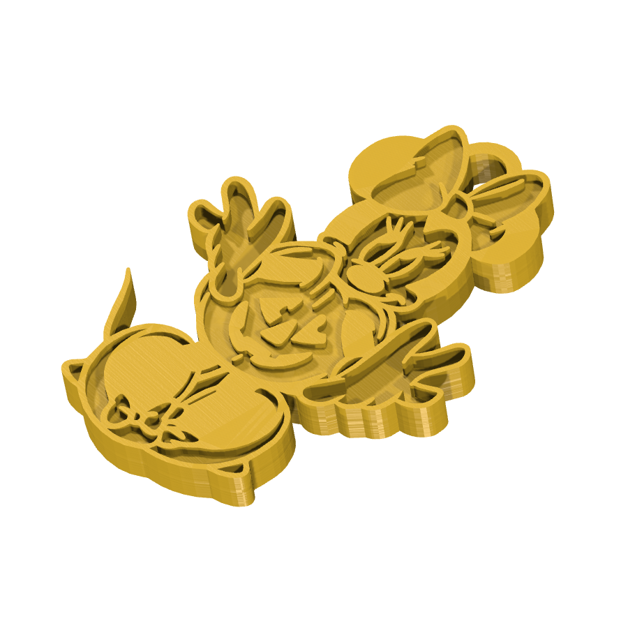 bild nr 2 på produkten: Nyckelring med Minnie Mouse i Halloween-utklädnad, inspirerad från den klassiska Disney-figuren, perfekt för fans av den ikoniska musen och högtiden alla helgons dag, när Halloween-febern är som störst och man vill visa upp sin kärlek till de klassiska