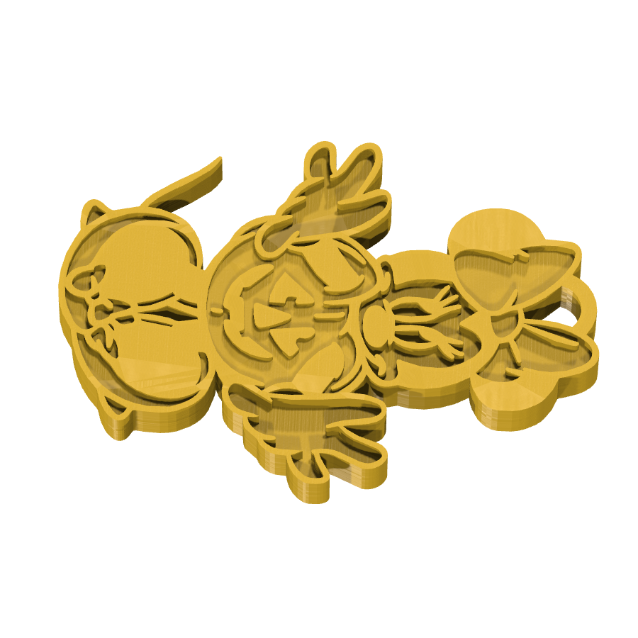 bild nr 3 på produkten: Nyckelring med Minnie Mouse i Halloween-utklädnad, inspirerad från den klassiska Disney-figuren, perfekt för fans av den ikoniska musen och högtiden alla helgons dag, när Halloween-febern är som störst och man vill visa upp sin kärlek till de klassiska