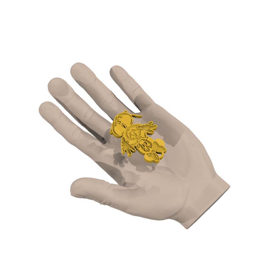 bild nr 4 på produkten: Nyckelring med Minnie Mouse i Halloween-utklädnad, inspirerad från den klassiska Disney-figuren, perfekt för fans av den ikoniska musen och högtiden alla helgons dag, när Halloween-febern är som störst och man vill visa upp sin kärlek till de klassiska