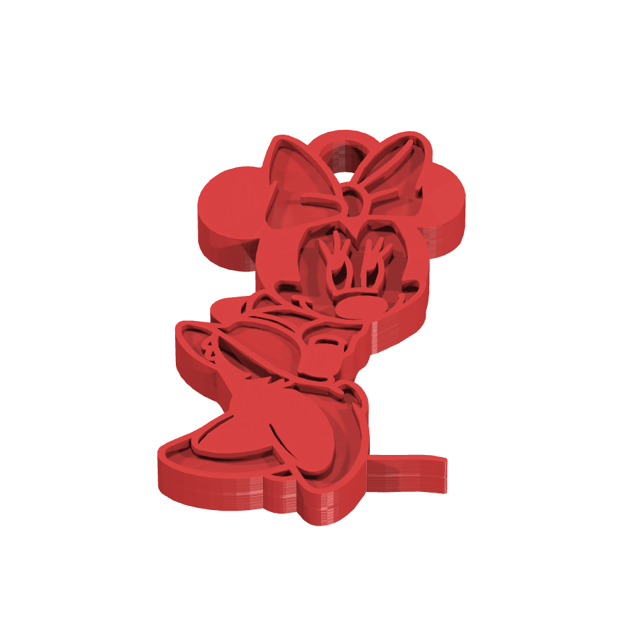 bild nr 1 på produkten: Nyckelring med Minnie Mouse-motiv, inspirerad från den klassiska Disney-figuren, perfekt för fans av den ikoniska musen, som vill ha en rolig och charmig nyckelring för att ge en personlig touch till sina nycklar