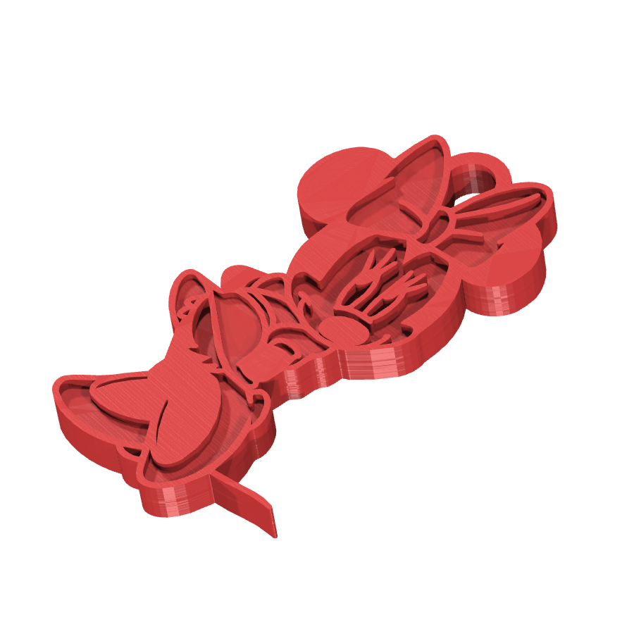 bild nr 2 på produkten: Nyckelring med Minnie Mouse-motiv, inspirerad från den klassiska Disney-figuren, perfekt för fans av den ikoniska musen, som vill ha en rolig och charmig nyckelring för att ge en personlig touch till sina nycklar