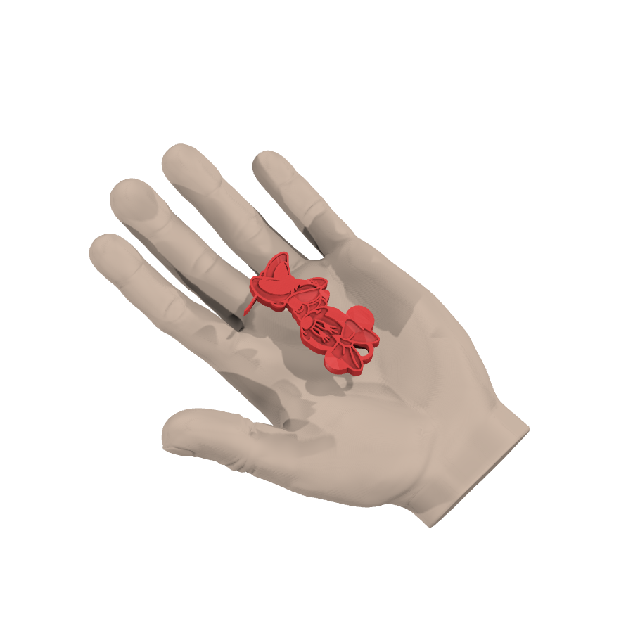 bild nr 4 på produkten: Nyckelring med Minnie Mouse-motiv, inspirerad från den klassiska Disney-figuren, perfekt för fans av den ikoniska musen, som vill ha en rolig och charmig nyckelring för att ge en personlig touch till sina nycklar