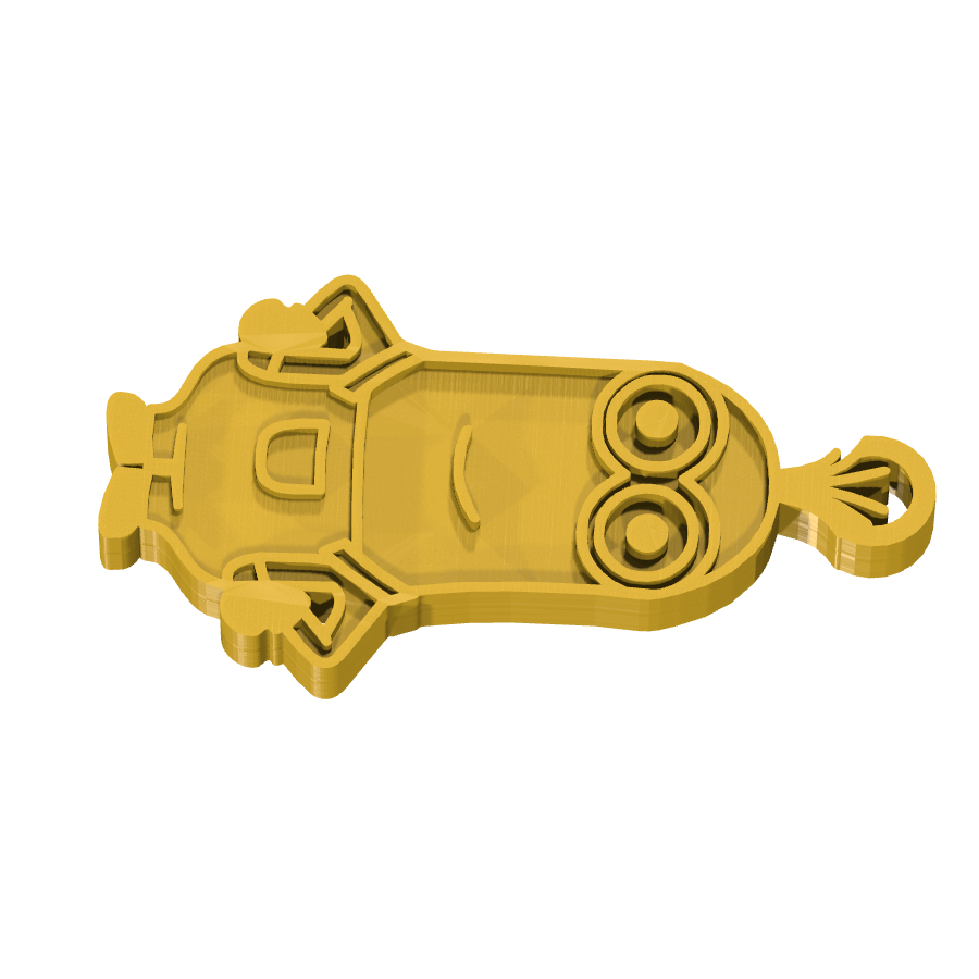 bild nr 3 på produkten: Nyckelring med Minions figur, inspirerad från den kända filmserien, perfekt för fans av de gulle och busiga gula varelserna, att använda som en personlig pryl eller som en rolig gåva till vänner och familj