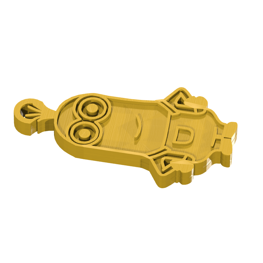 bild nr 7 på produkten: Nyckelring med Minions figur, inspirerad från den kända filmserien, perfekt för fans av de gulle och busiga gula varelserna, att använda som en personlig pryl eller som en rolig gåva till vänner och familj