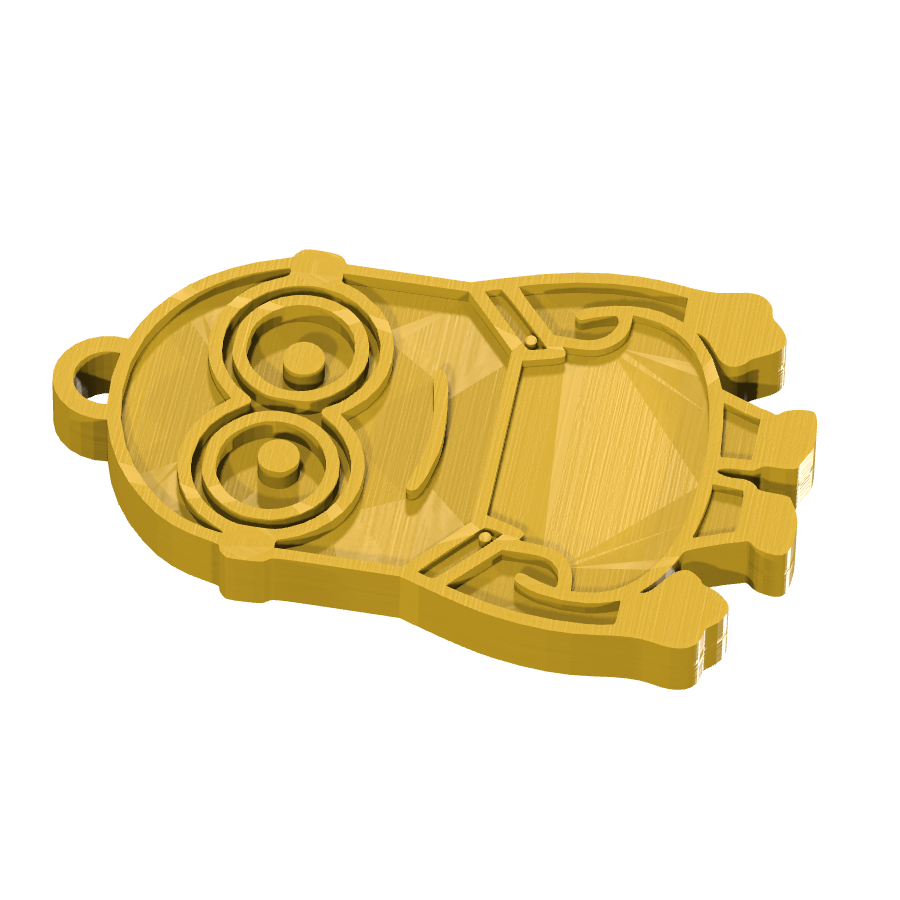 bild nr 7 på produkten: Nyckelring med Minions Bob-motiv, inspirerad från den populära animerade filmserien om de guldgula, löjliga och älskade Minions, perfekt för fans av alla åldrar som vill visa upp sin kärlek till de små gula kompisarna