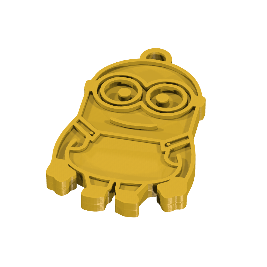 bild nr 1 på produkten: Nyckelring med Minions Bob-motiv, inspirerad från den populära animerade filmserien om de guldgula, löjliga och älskade Minions, perfekt för fans av alla åldrar som vill visa upp sin kärlek till de små gula kompisarna