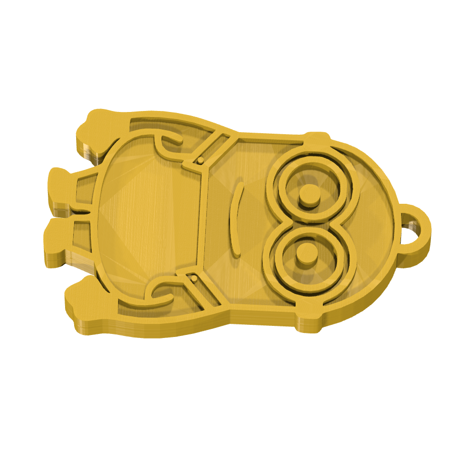 bild nr 3 på produkten: Nyckelring med Minions Bob-motiv, inspirerad från den populära animerade filmserien om de guldgula, löjliga och älskade Minions, perfekt för fans av alla åldrar som vill visa upp sin kärlek till de små gula kompisarna