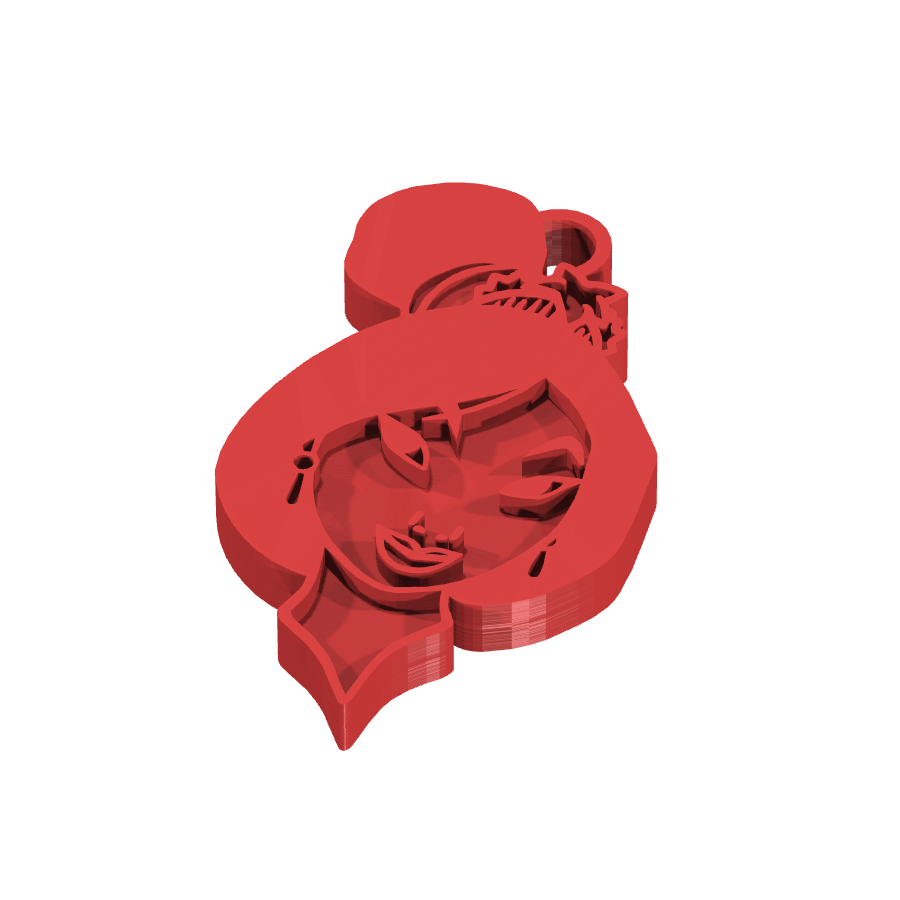 bild nr 1 på produkten: Nyckelring med Mulan-motiv, inspirerad från den kinesiska legenden och Disney-filmen, perfekt för fans av den modiga och lojala krigarprinsessan, tillverkad med 3D-printteknik för en unik och detaljerad design