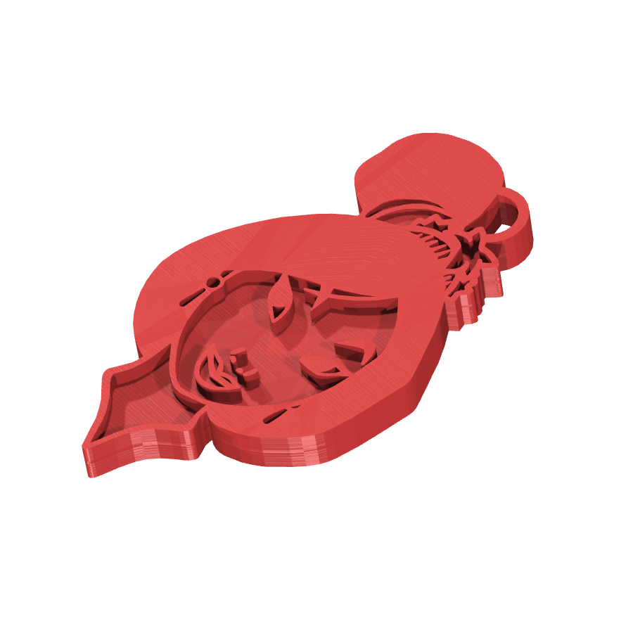 bild nr 2 på produkten: Nyckelring med Mulan-motiv, inspirerad från den kinesiska legenden och Disney-filmen, perfekt för fans av den modiga och lojala krigarprinsessan, tillverkad med 3D-printteknik för en unik och detaljerad design