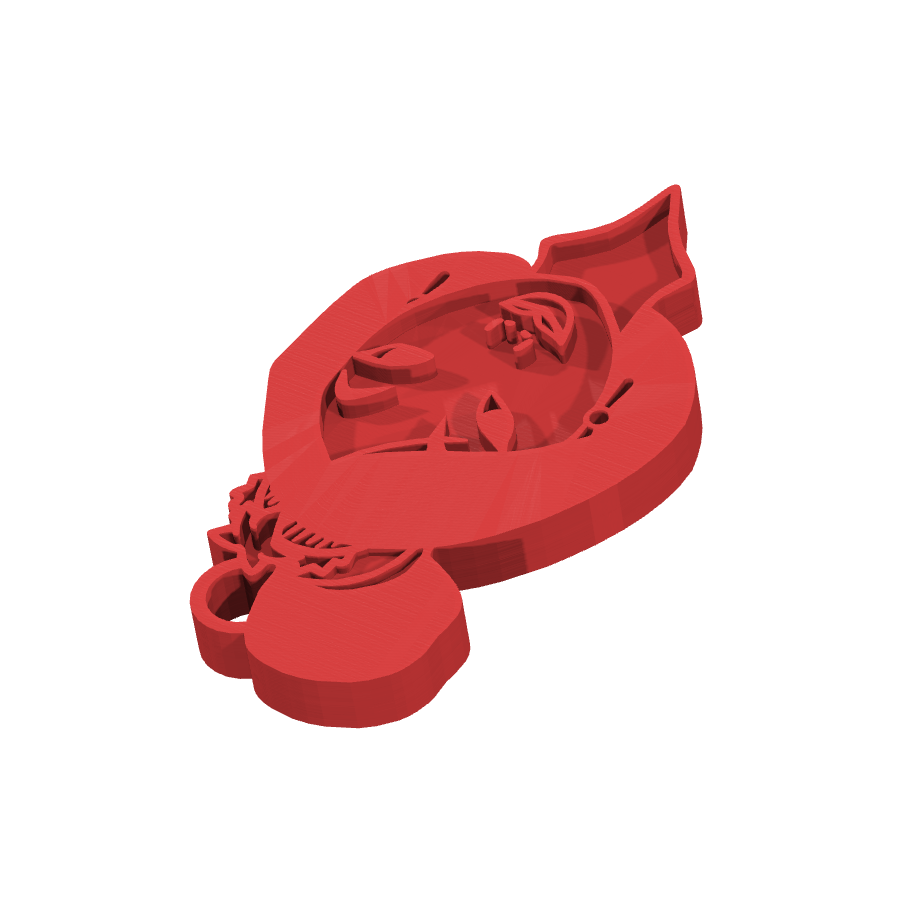 bild nr 6 på produkten: Nyckelring med Mulan-motiv, inspirerad från den kinesiska legenden och Disney-filmen, perfekt för fans av den modiga och lojala krigarprinsessan, tillverkad med 3D-printteknik för en unik och detaljerad design